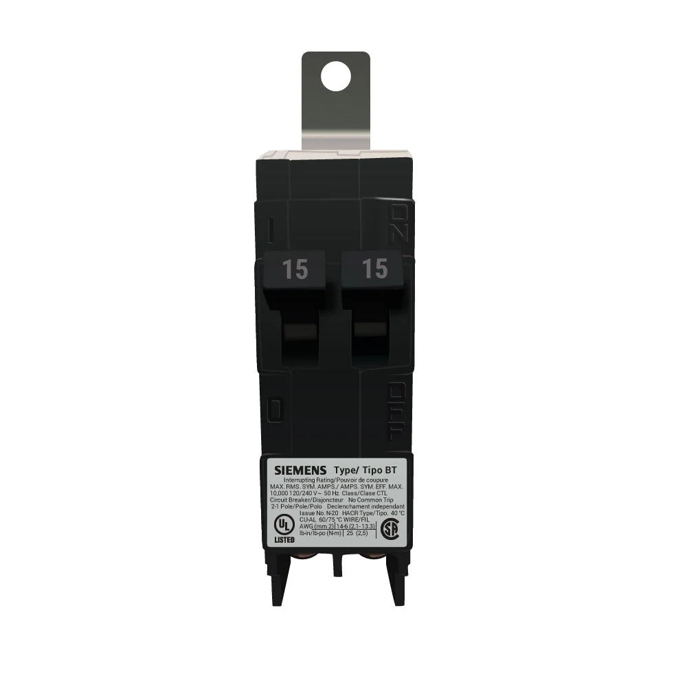 B1515 - Siemens - Tandem Circuit Breaker Bolt-On - 15 Amp - 1 Pole - 120 Volt