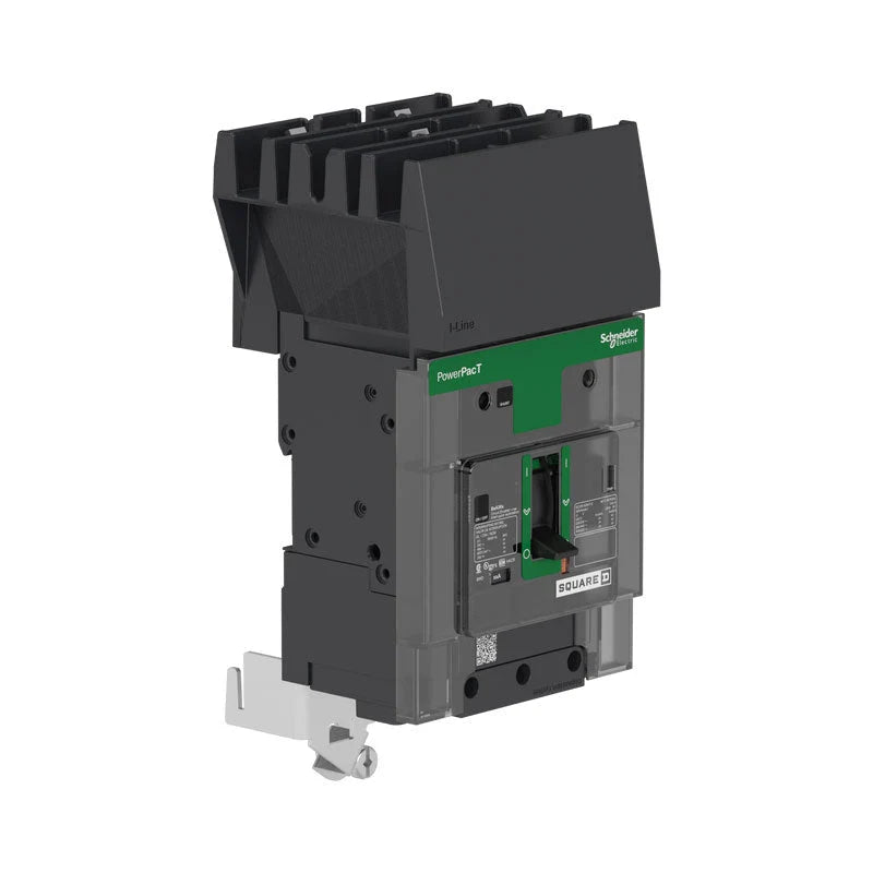 Square D - BDA36050 3-Pole 50A Thermal Magnetic Circuit Breaker — PowerPacT B, I-Line, Non-Interchangeable Trip