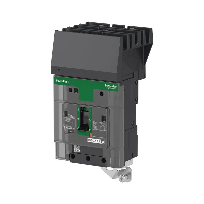 Square D - BDA36050 3-Pole 50A Thermal Magnetic Circuit Breaker — PowerPacT B, I-Line, Non-Interchangeable Trip