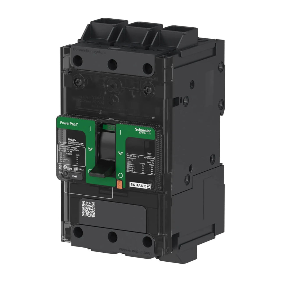 BDL36080 - Square D - Molded Case Circuit Breaker Feed-Thru - 80 Amp - 3 Pole - 600 V