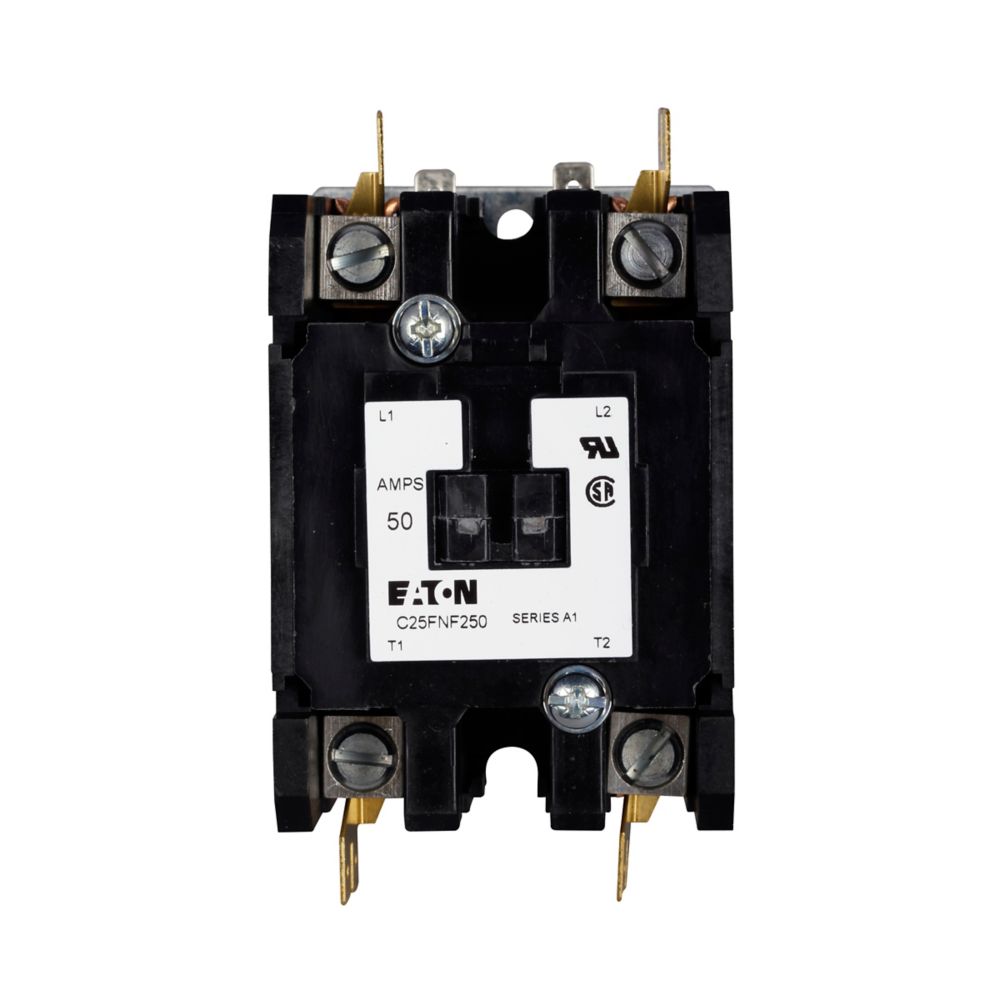 Eaton C25FNE350A – 50 Amp Definite Purpose Contactor | 3-Pole | 120V Coil