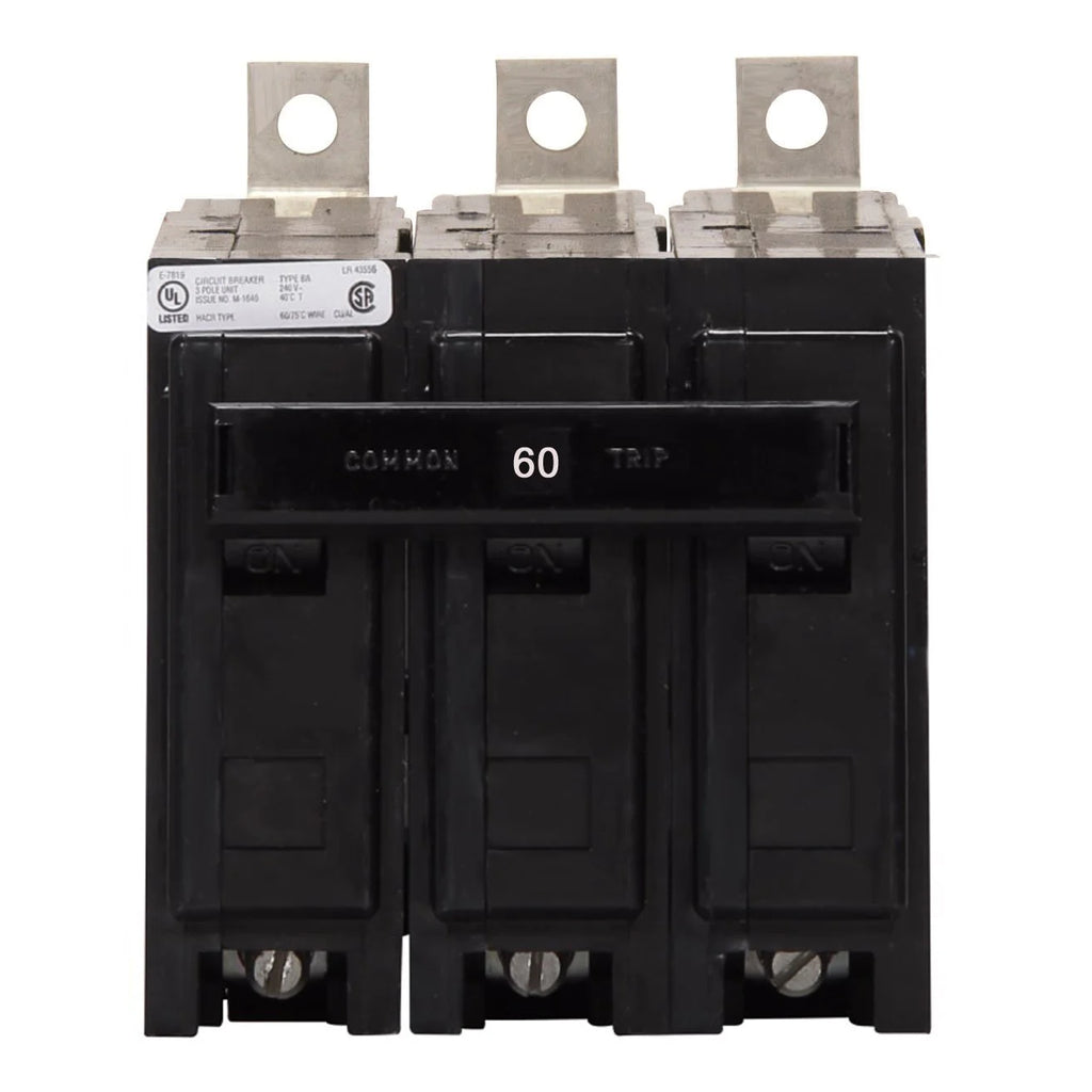 BAB3060H - Eaton - 60 Amp Circuit Breaker Bolt-On - 60 Amp - 3 Pole - 240 Volt