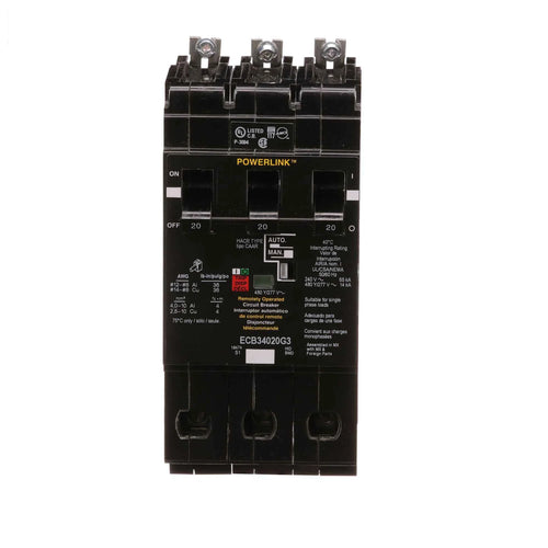 ECB34020G3 - Square D - 3 Pole Standard Trip Bolt-On Circuit Breakers