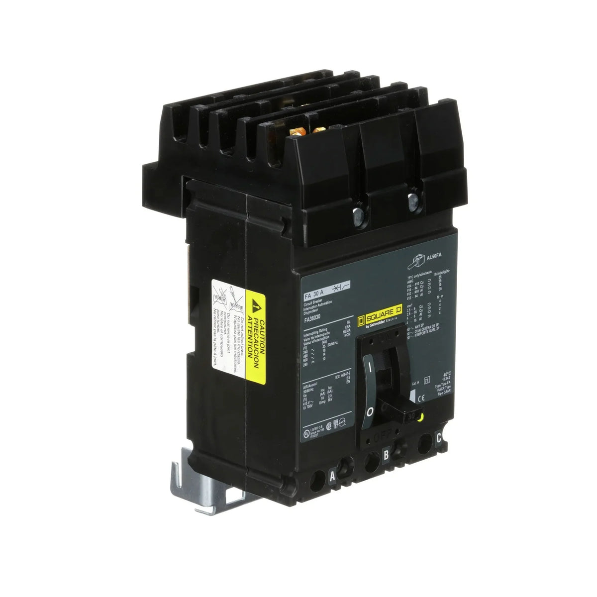 FA36030 - Square D - Molded Case Circuit Breaker I-Line Plug-In - 30 Amp - 3 Pole - 600 Volt