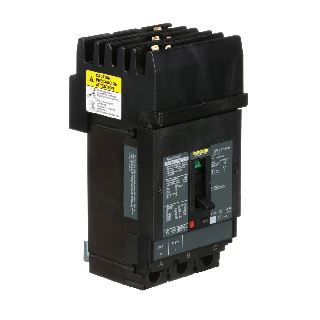 HJA36060 - Square D - 60A 3-Pole 600V I-Line Plug-In Circuit Breaker