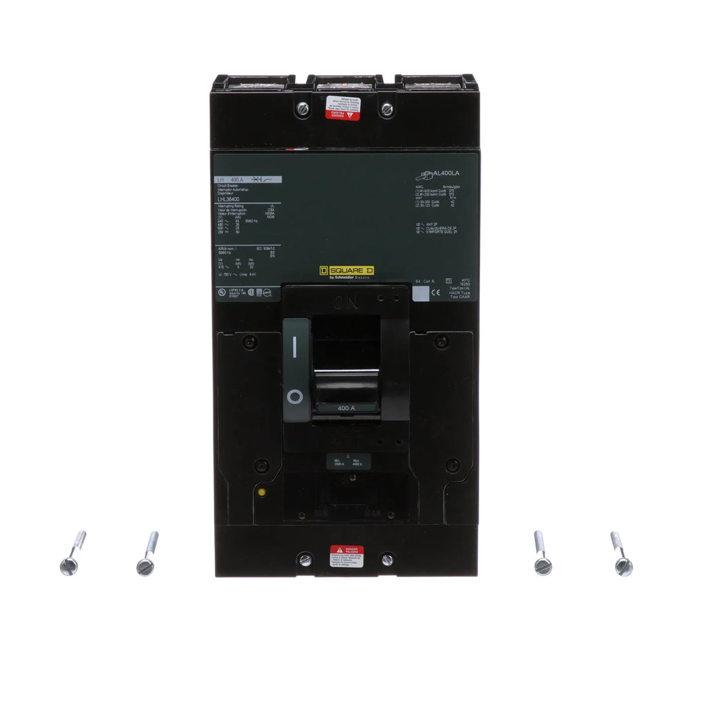LHL36400 - Square D - Molded Case Circuit Breaker Feed-Thru - 400 Amp - 3 Pole - 600 Volt