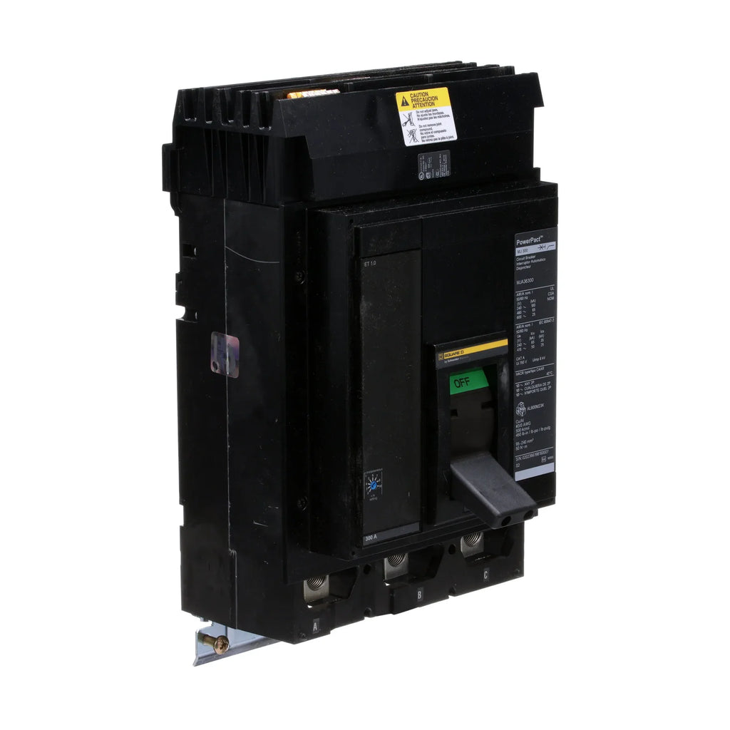 MJA36300 - Square D - Molded Case Circuit Breaker I-Line Plug-In - 300 Amp - 3 Pole - 600 Volt