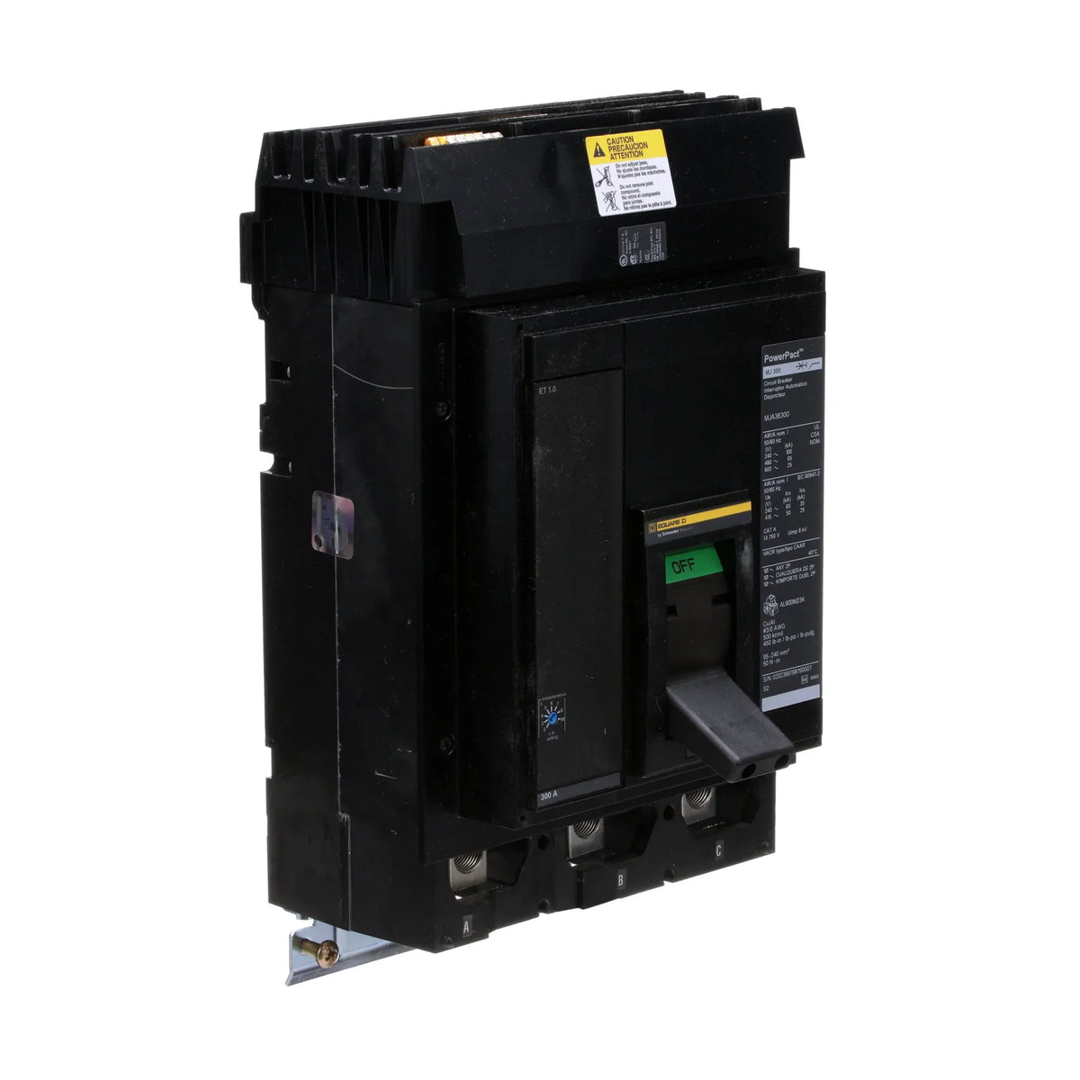 MJA36300 - Square D - Molded Case Circuit Breaker I-Line Plug-In - 300 Amp - 3 Pole - 600 Volt