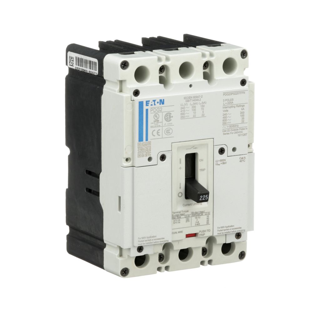 PDG23M0110TFFL - Eaton - Molded Case Circuit Breakers Feed-Thru - 110 Amp - 3 Pole - 600 Volt