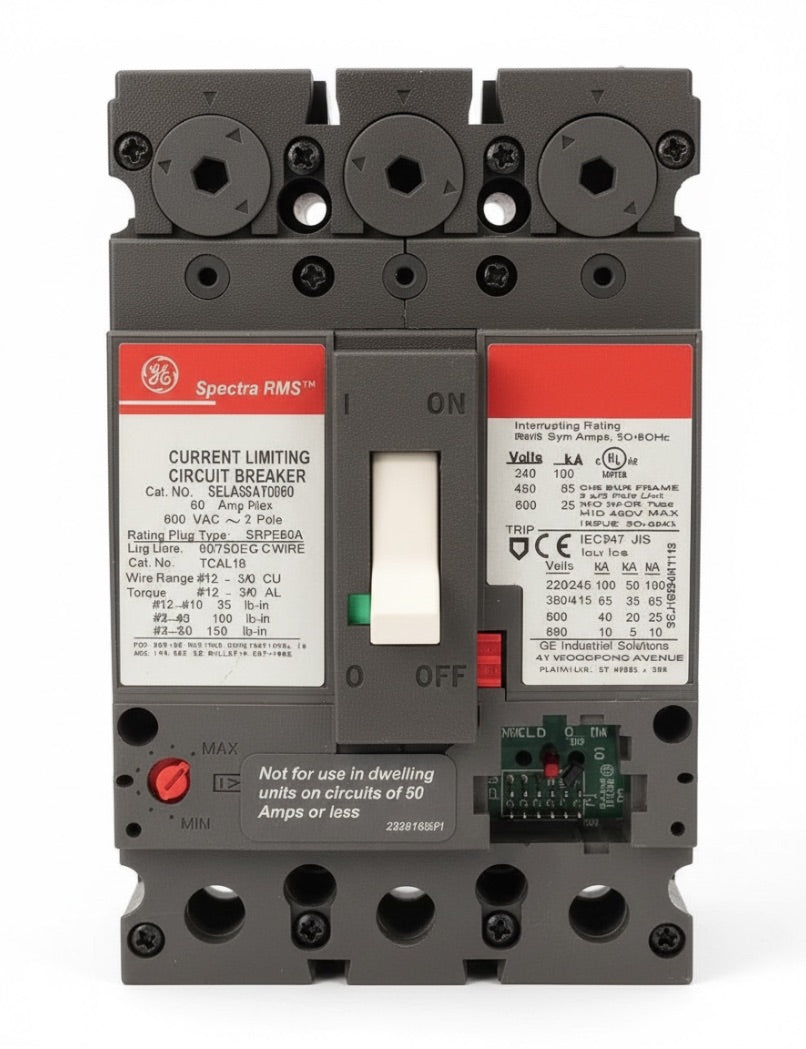 SELA36AT0060 - GE - Molded Case Circuit Breaker Bolt-On - 60 Amp - 3 Pole - 600 Volt