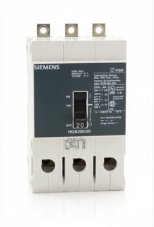HGB3B020B - Siemens - Molded Case Circuit Breaker Bolt-On - 20 Amp - 3 Pole - 600 Volt