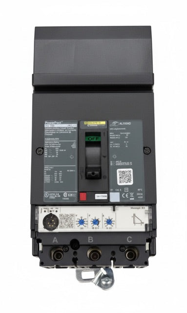 HJA36150U31X - Square D - Circuit Breaker I-Line Plug-In - 150 Amp - 3 Pole 600V