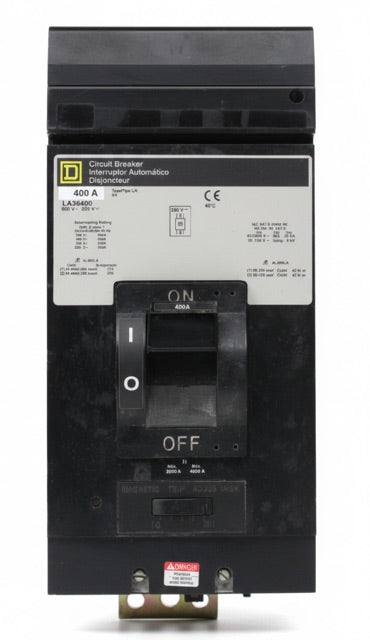 LA36400 - Square D - Molded Case Circuit Breaker I-Line Plug-In - 400 Amp - 3 Pole - 600 Volt