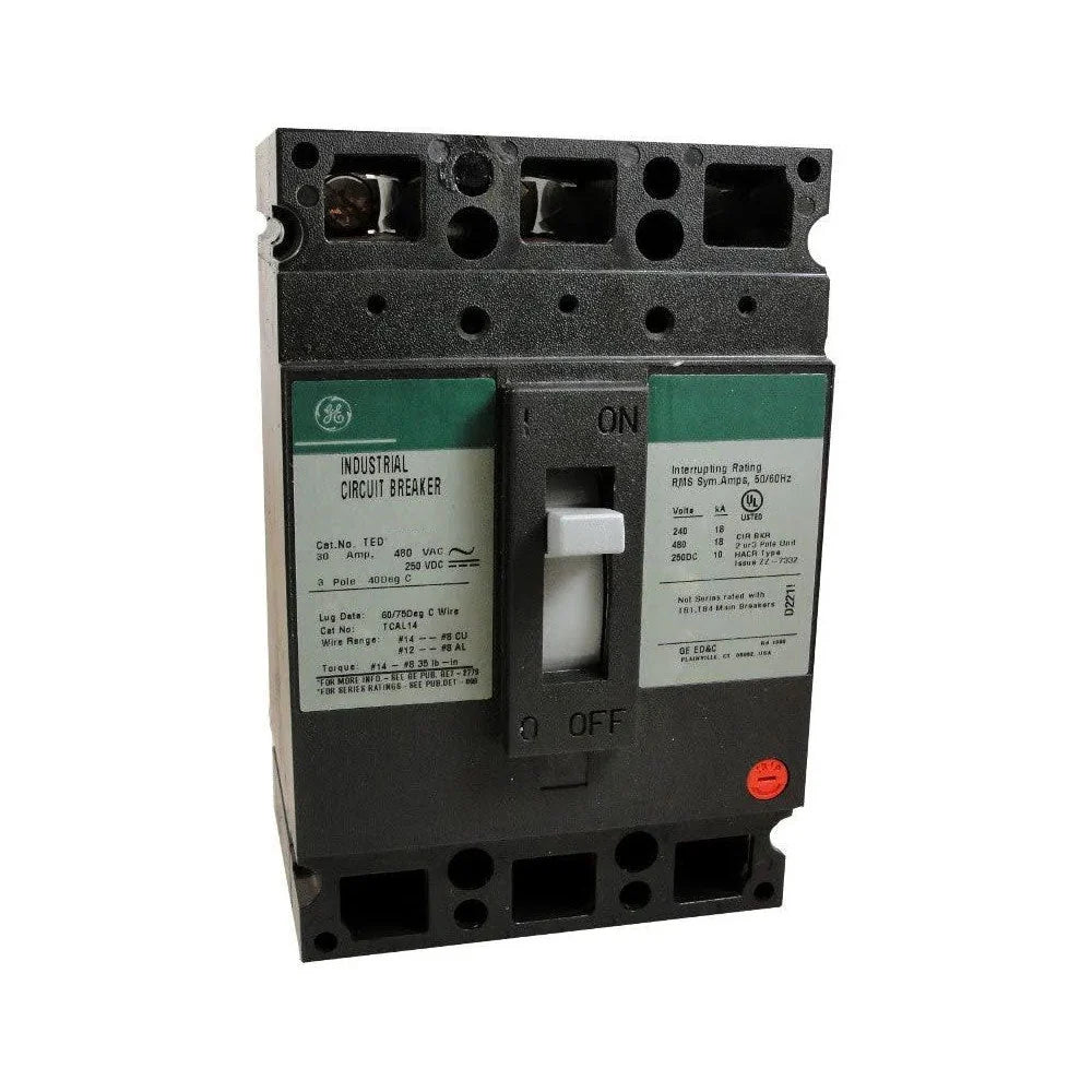 TED136050 - GE - E150 Bolt-On Molded Case Circuit Breaker - 50 Amp - 3 Pole - 600 Volt