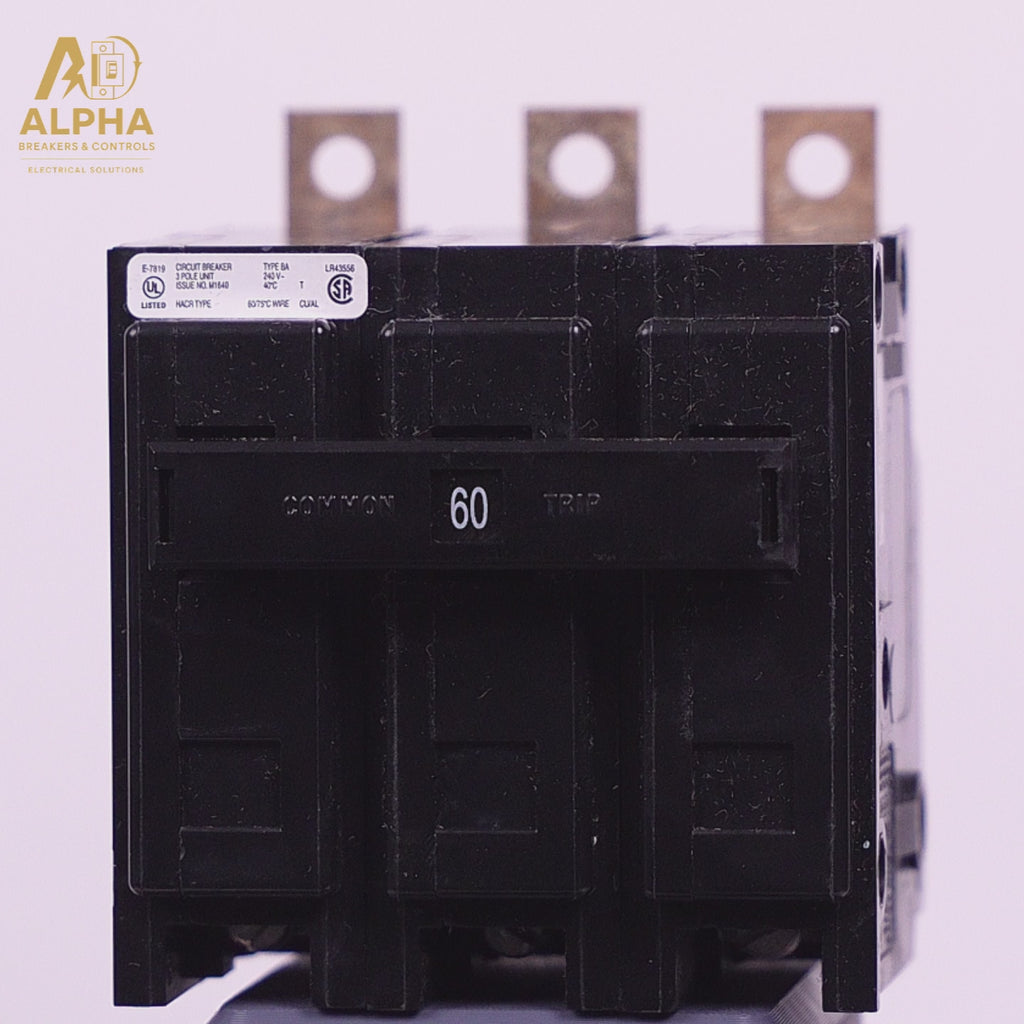 BAB3060H - Eaton - 60A 3-Pole 240V Bolt-On Molded Case Circuit Breaker