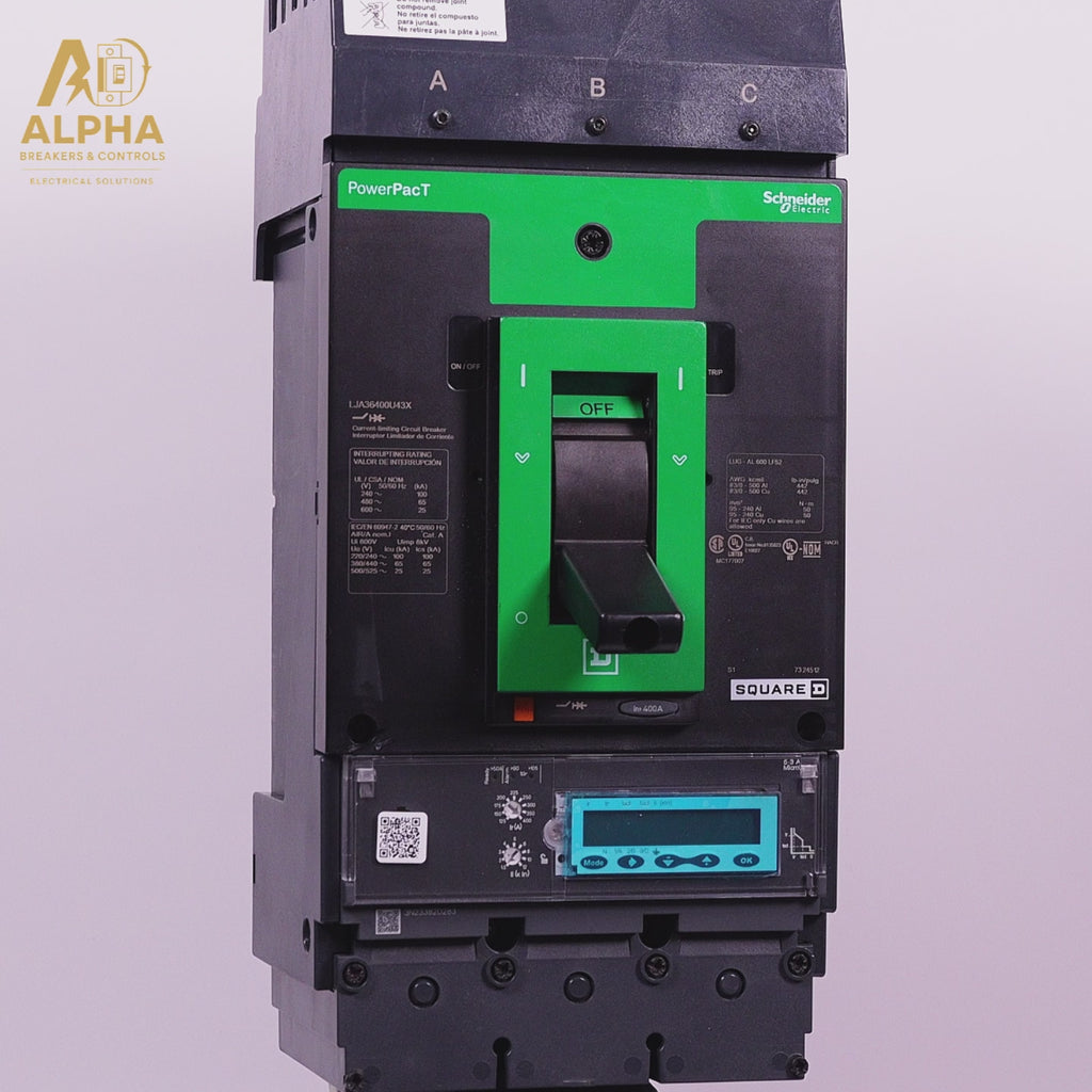LJA36400U43X - Square D - 400A 3-Pole 600V I-Line Solid State Circuit Breaker