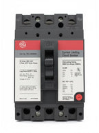 TEL136020WL - GE - 20A 3-Pole 600V 65kA Feed-Thru Circuit Breaker w/ Wire Lugs
