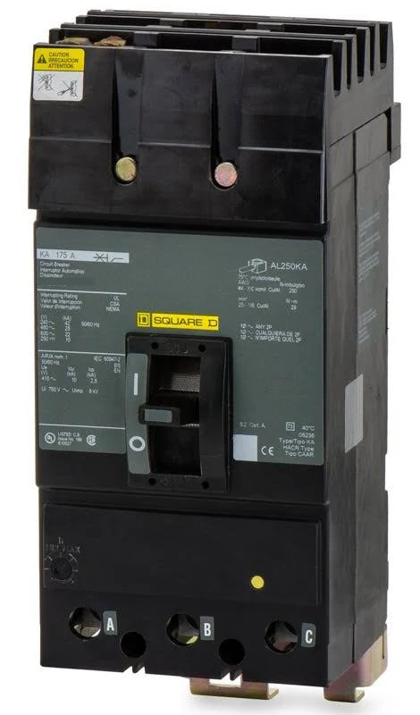 KA36250 - Square D - Molded Case Circuit Breaker I-Line Style Plug-In - 250 Amp - 3 Pole - 600 V