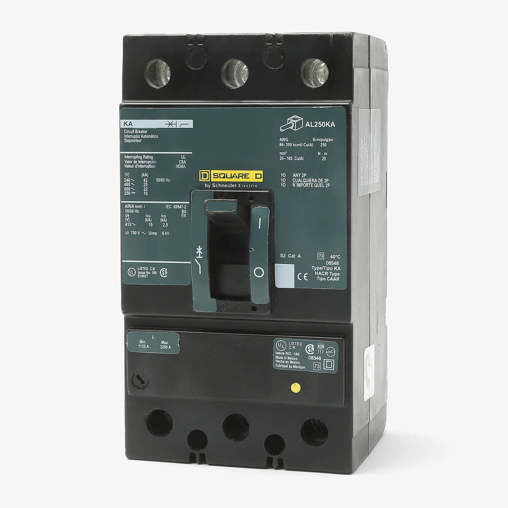KAL36225 - Square D - Molded Case Circuit Breakers Feed-Thru - 225 Amp - 3 Pole - 600 V