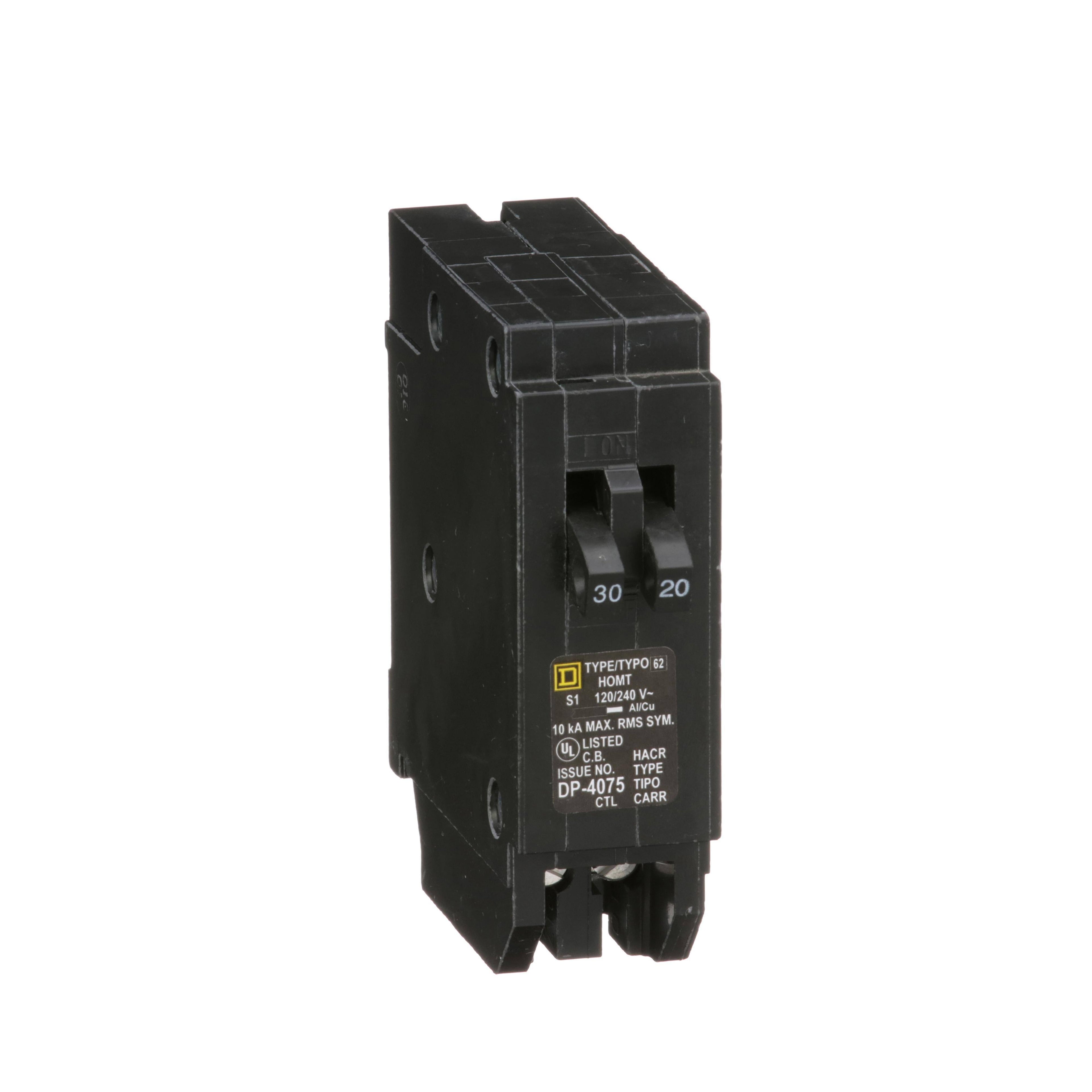 HOMT3020 - Square D - Molded Case Circuit Breakers 30 Amp - 2 Pole - 120 Volt